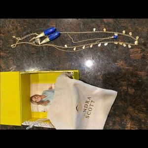 Earrings & necklace set original bag and box.